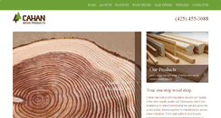 Desktop Screenshot of cahanwoodproducts.com