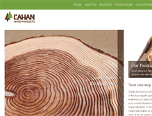Tablet Screenshot of cahanwoodproducts.com